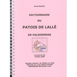 Dictionnaire du patois de Lall&eacute;e en Valgodemar