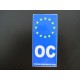 Autocollant OC Europe pour plaques de voiture