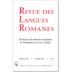 Revue des Langues Romanes - Tome 125-2 (2021 n°2)