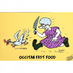 Postcard - Occitan fast food