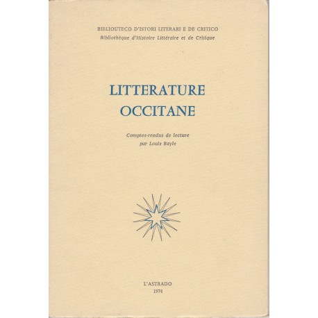 Litterature occitane - Louis Bayle