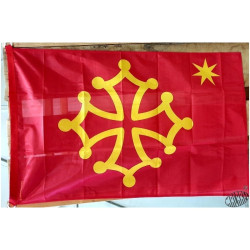 Bandiera occitana amb estela 70x100 cm 
