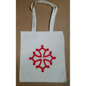 Sac coton (tote-bag) croix occitane