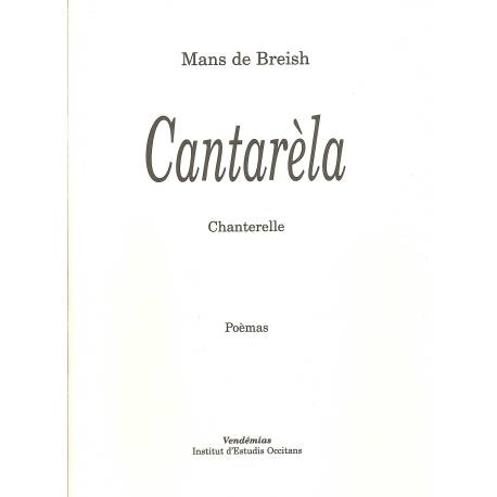 Cantarèla - Mans de Breish (Poèmas)