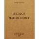 Lexique français-occitan - Roger Barthe - 1e édition 1973