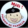 Sticker  «Mèfi ! Pichon Se Passeja » (Bébé à bord)