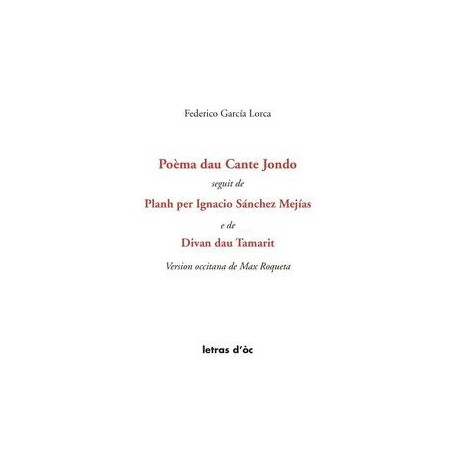 Poèma dau cante Jondo - Federico García Lorca