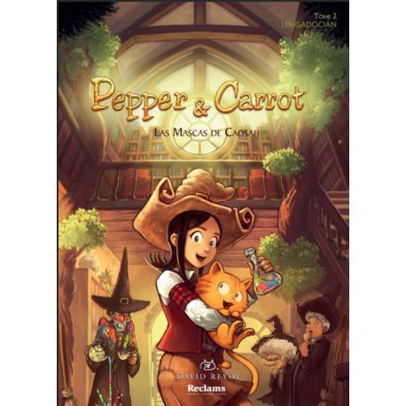Pepper & Carrot - Tome 2 : Las Mascas de Caosah - David Revoy (Occitan) - Couverture