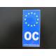 Sticker OC Europe for car license plates (Macarel)