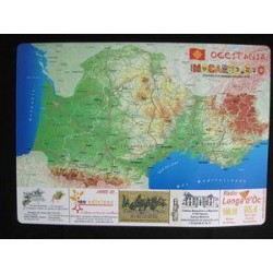 Placemat "Map of Occitania" (Macarel)