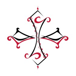 Tatouage éphémère Croix occitane tribale