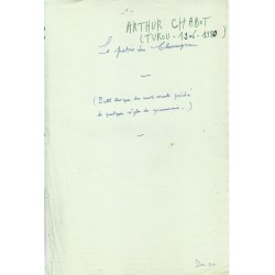 Le patois du Champsaur - Arthur Chabot (manuscript)