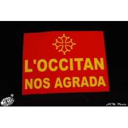 Autocollant l'occitan nos agrada