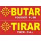 Autocollant Butar / Tirar (occitan)