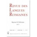 Revue des langues romanes - Abonnement (1 an)
