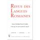 Revue des langues romanes - Subscription (1 year) - Cover