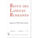 Revue des Langues Romanes - Tome 119-2 (2015 n°2)