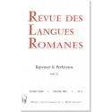 Revue des Langues Romanes - Tome 119-1 (2015 n°1)