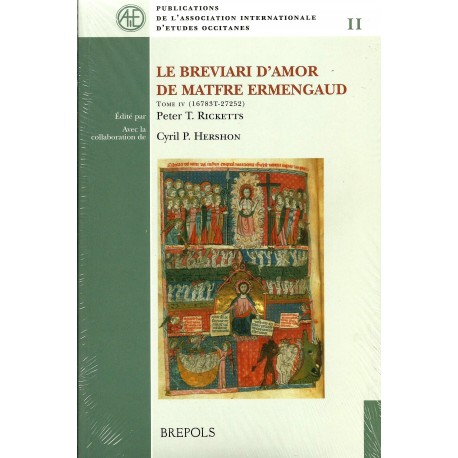 Le Breviari d’amor de Matfre Ermengaud - Tome IV - Couverture