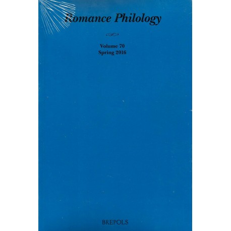 Romance Philology 70/1 (Spring 2016)