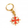 Porte-clefs Croix Occitane (découpée métal)