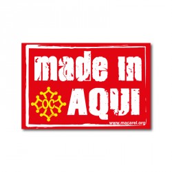 Sticker Made in Aqui (oc cross)