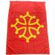 Occitan flag (blood red & gold yellow) - Polyester 20 x 30 cm