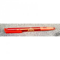 Stylo croix occitane (stylo à bille occitan, en plastique rouge)