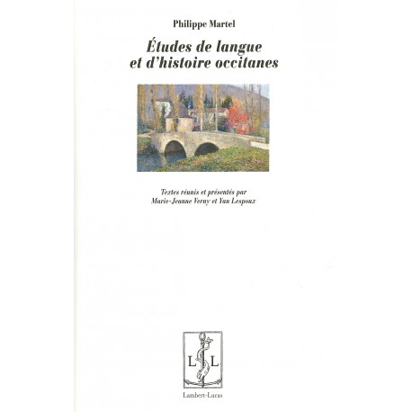 Études de langue et d’histoire occitanes - Philippe Martel