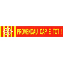 Autocollant "Provençau Cap e Tot !" - Provençal de la tête au pieds, en occitan