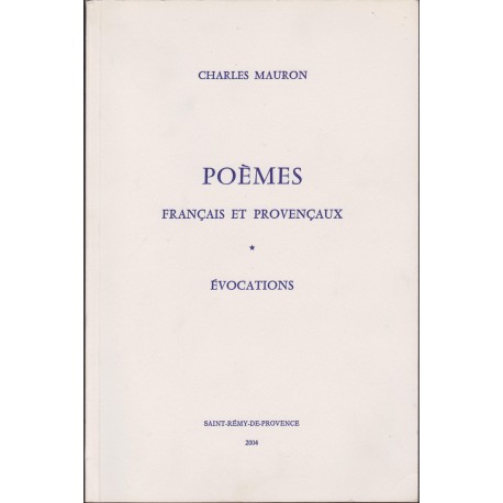 Poèmes français et provençaux - Charles Mauron