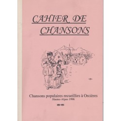 Cahier de Chansons - Orcières (Hautes-Alpes) - 1996