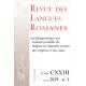 Revue des Langues Romanes - Tome 123-1 (2019 n°1)