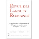 Revue des Langues Romanes - Tome 123-1 (2019 n°1)