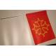 Bandiera occitana amb enfust PVC - Poliester 35 x 45 cm