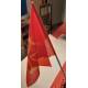 Occitan flag with PVC handle - Polyester 35 x 45 cm