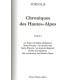 Chroniques des Hautes-Alpes - Tome I - Fortolis