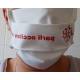 Washable protective mask with Occitan cross and text Parli occitan !